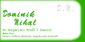 dominik mihal business card